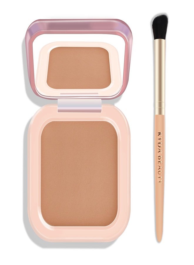 FREEORR Contour Powder Palette, Matte Smooth Texture Ultra-fine Lightweight Blendable Pressed Powder, Multiuse Baked Contour for Face Sculpting Makeup-BRONZER - Image 1